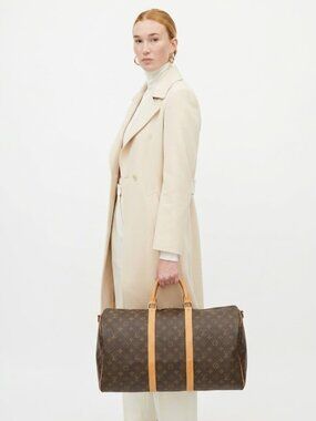 LOUIS VUITTON KEEPALL 50 TRAVEL HAND BAG PURSE MONOGRAM